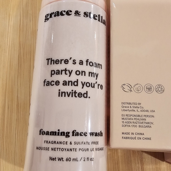 New Grace and Stella 3 Item Bundle: Foaming Face, Hyaluronic Acid, Rose Spray - Picture 4 of 6